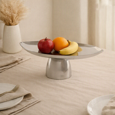 Oval Metal Serveware Stand - Small