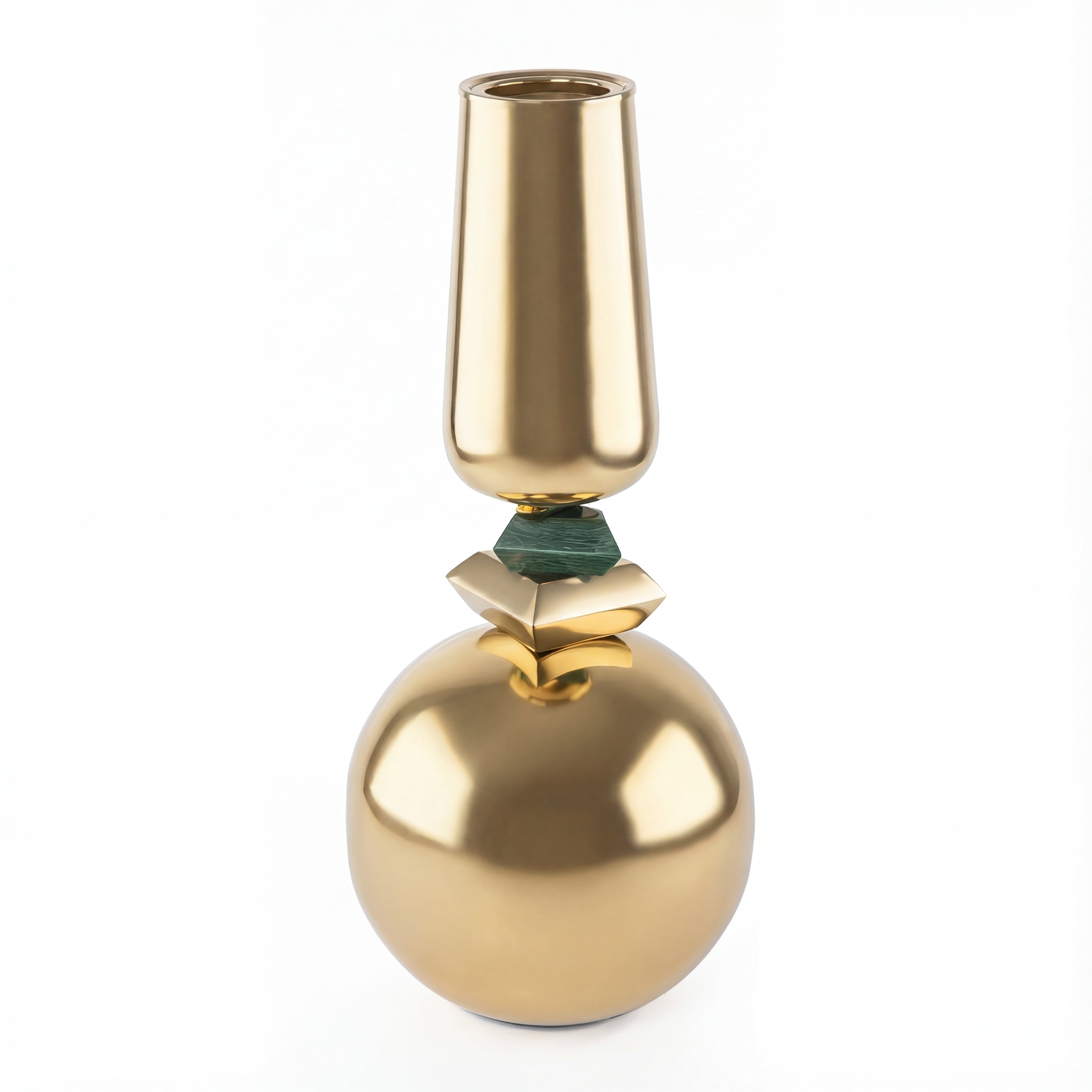 مبخر من الستانلس ستيل اللامع – ذهبي