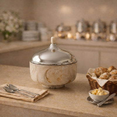 Large Resin insulated Pot - Beige