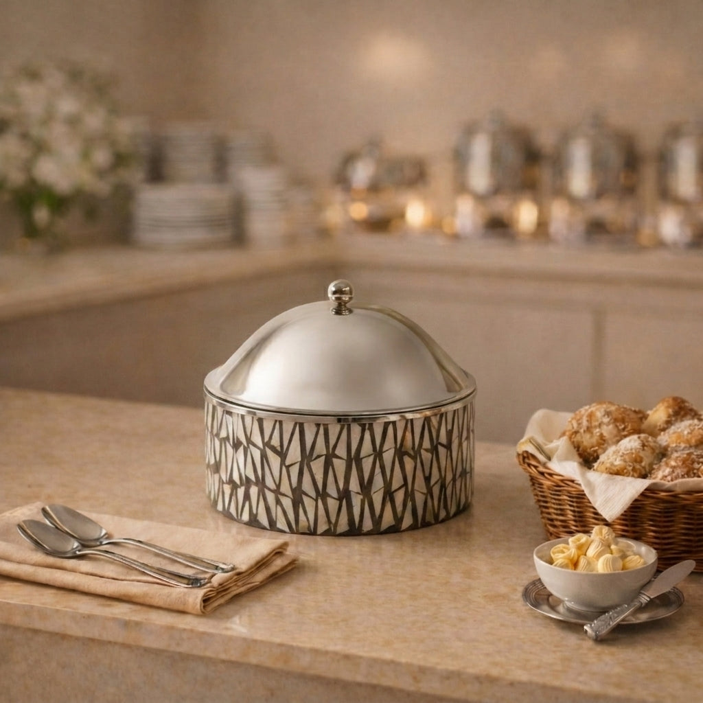 حافظ طعام بقاعدة صدف