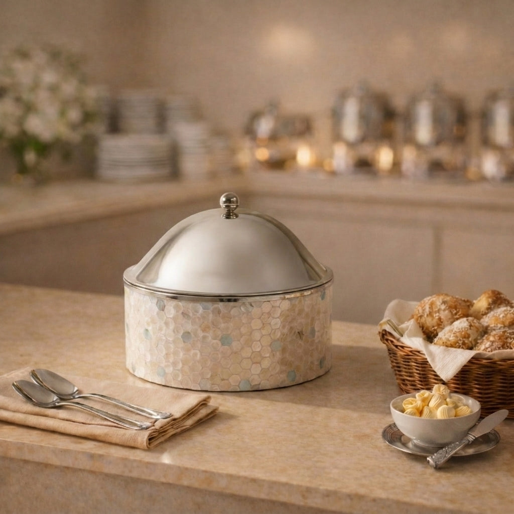 حافظ طعام بقاعدة صدف