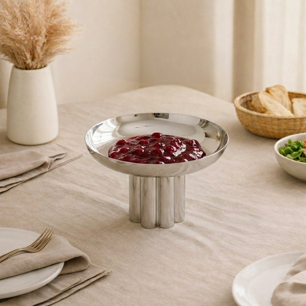 Critical metal stand- silver large