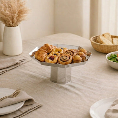 Shiny Polish Stand Dish with Base