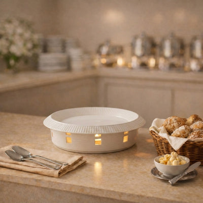 CERAMIC PLATE WITH STOVE STAND