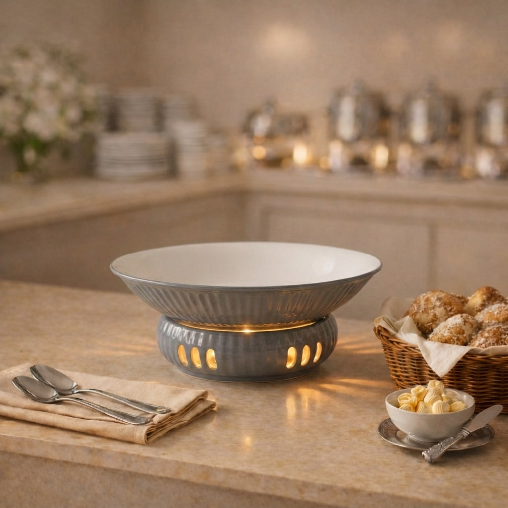CERAMIC PLATE WITH STOVE STAND