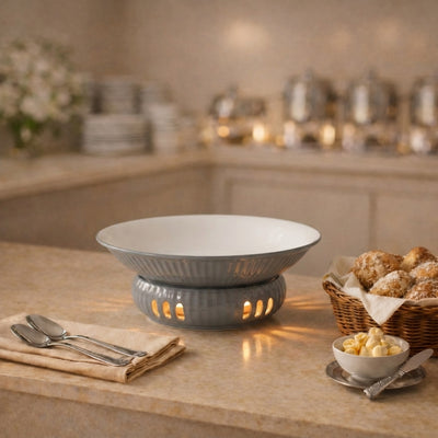 CERAMIC PLATE WITH STOVE STAND