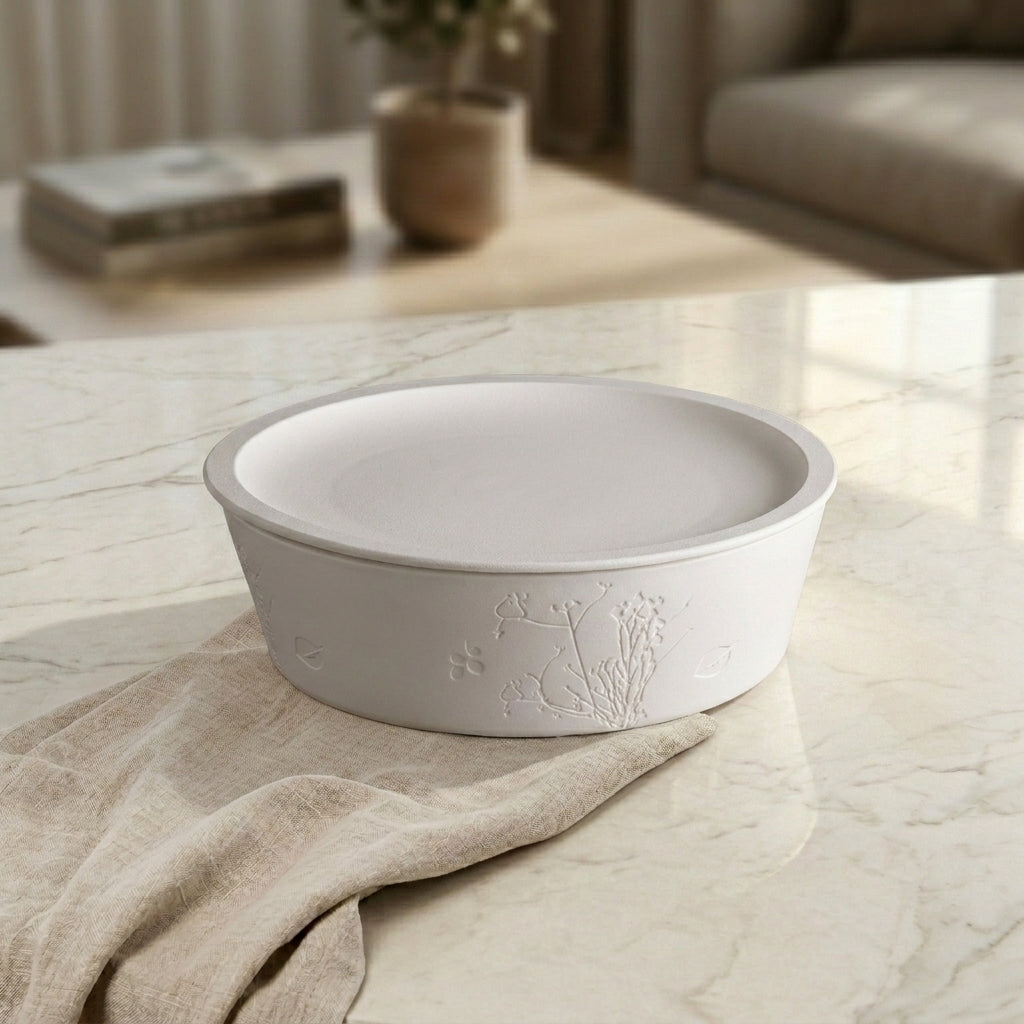 Matt White Ceramic Serving Bowl