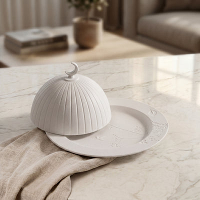 Matt White Ceramic Plate