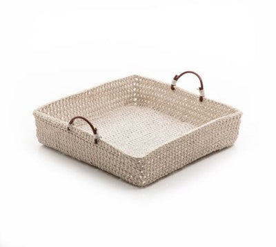 Square Rattan Tray