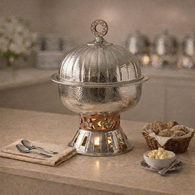 7 Liter Metal Chafing Dish - Silver