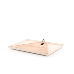 Foldable rattan cover with metal tray - CASCADES