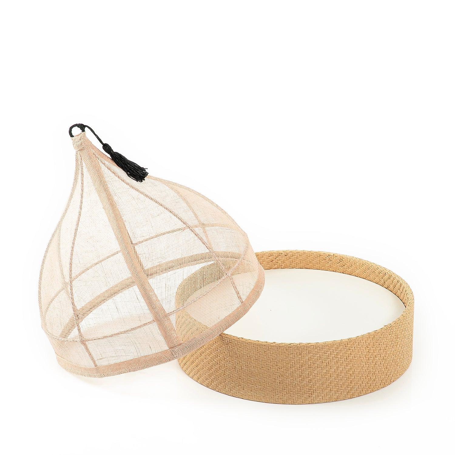 Linen cover with rattan base - CASCADES
