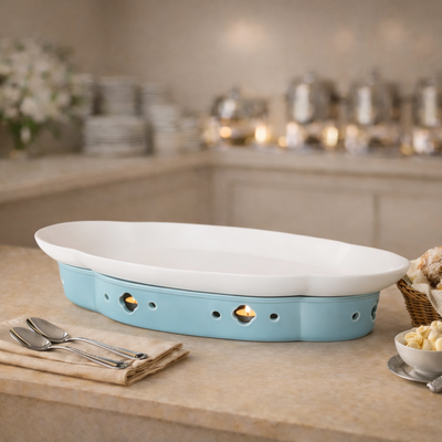 CERAMIC PLATE WITH STOVE STAND