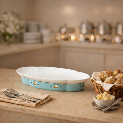 CERAMIC PLATE WITH STOVE STAND
