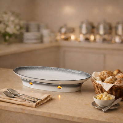 CERAMIC PLATE WITH STOVE STAND