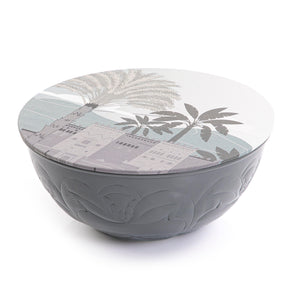 Metal bowl with printed cover big size - CASCADES