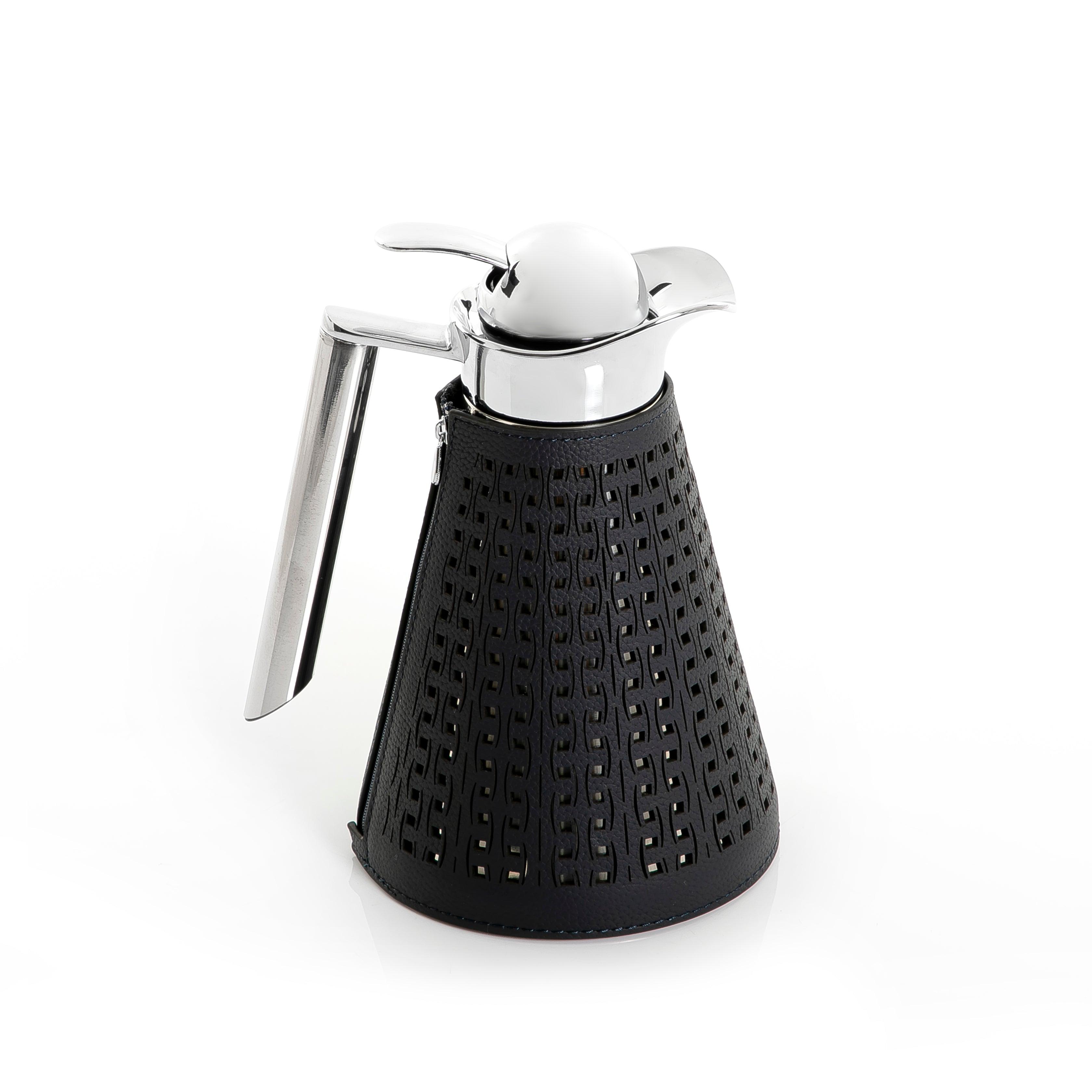 Metal thermos with leather cover - CASCADES
