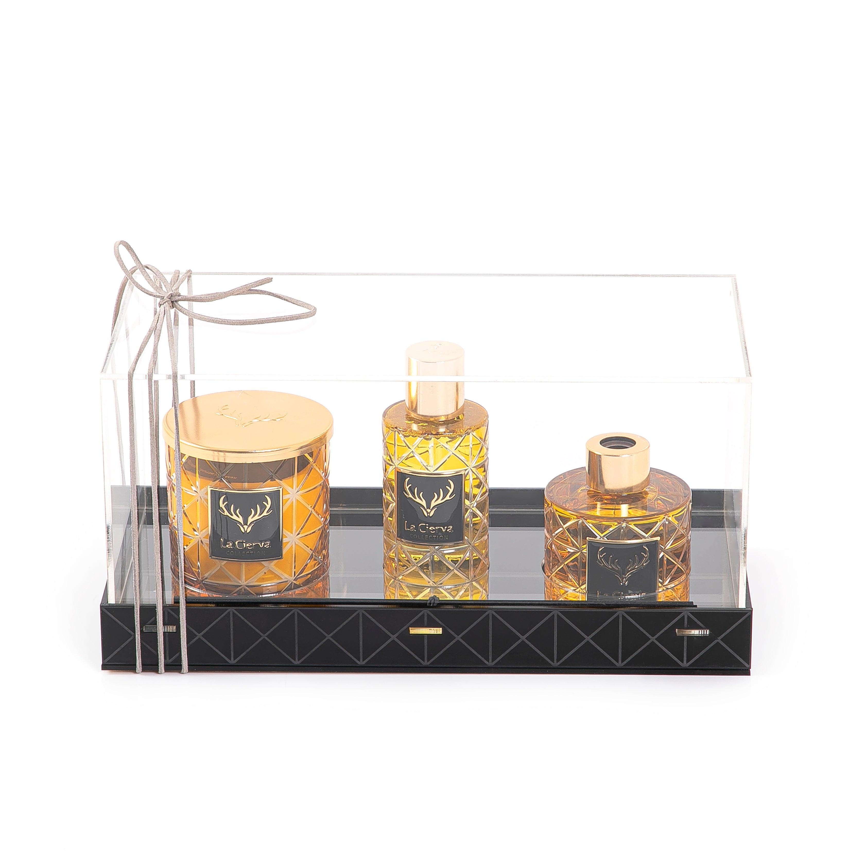 MINI HAZEL - REED DIFFUSER, HOME SPRAY & CANDLE With acrylic ...