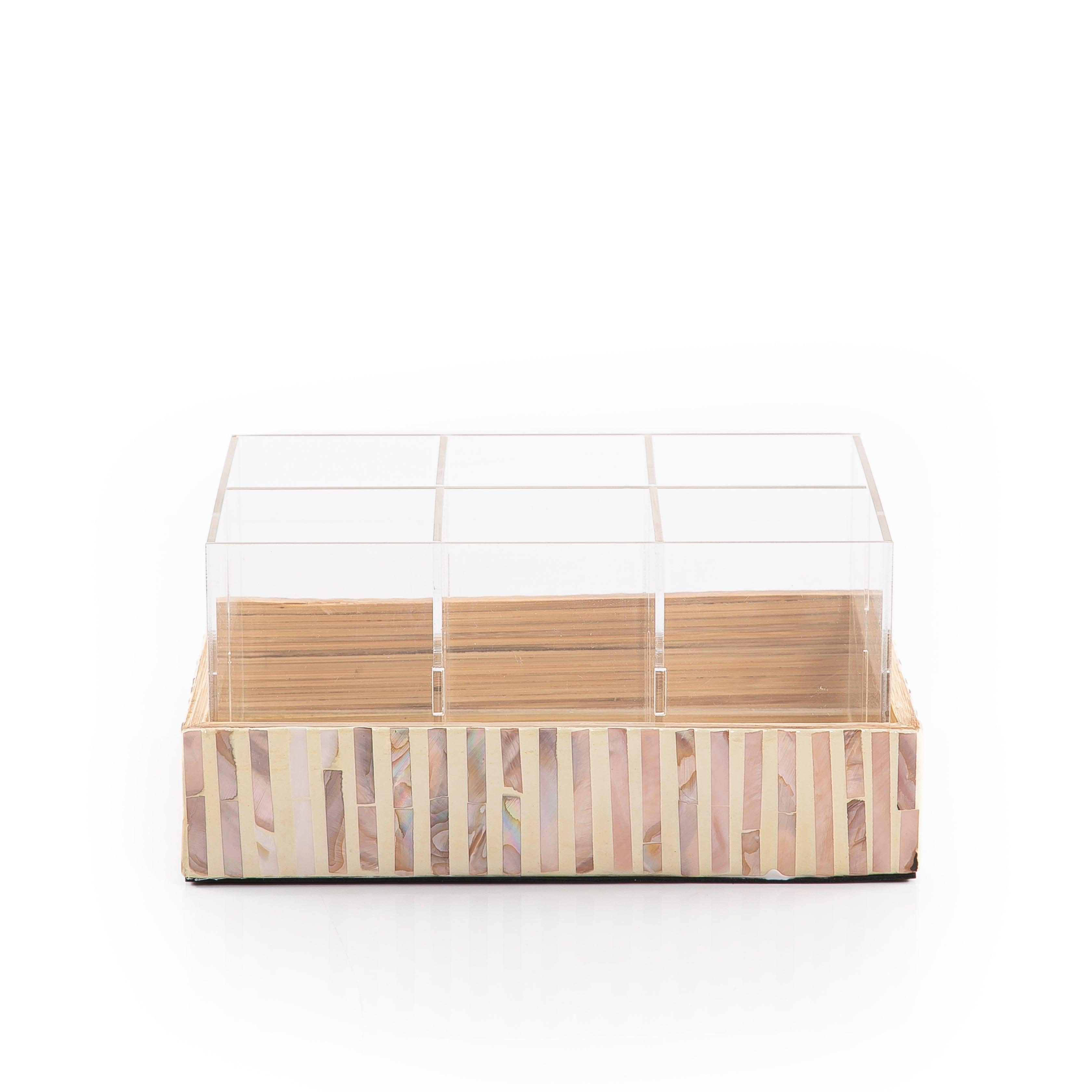 Mother of pearl water bottles box - CASCADES