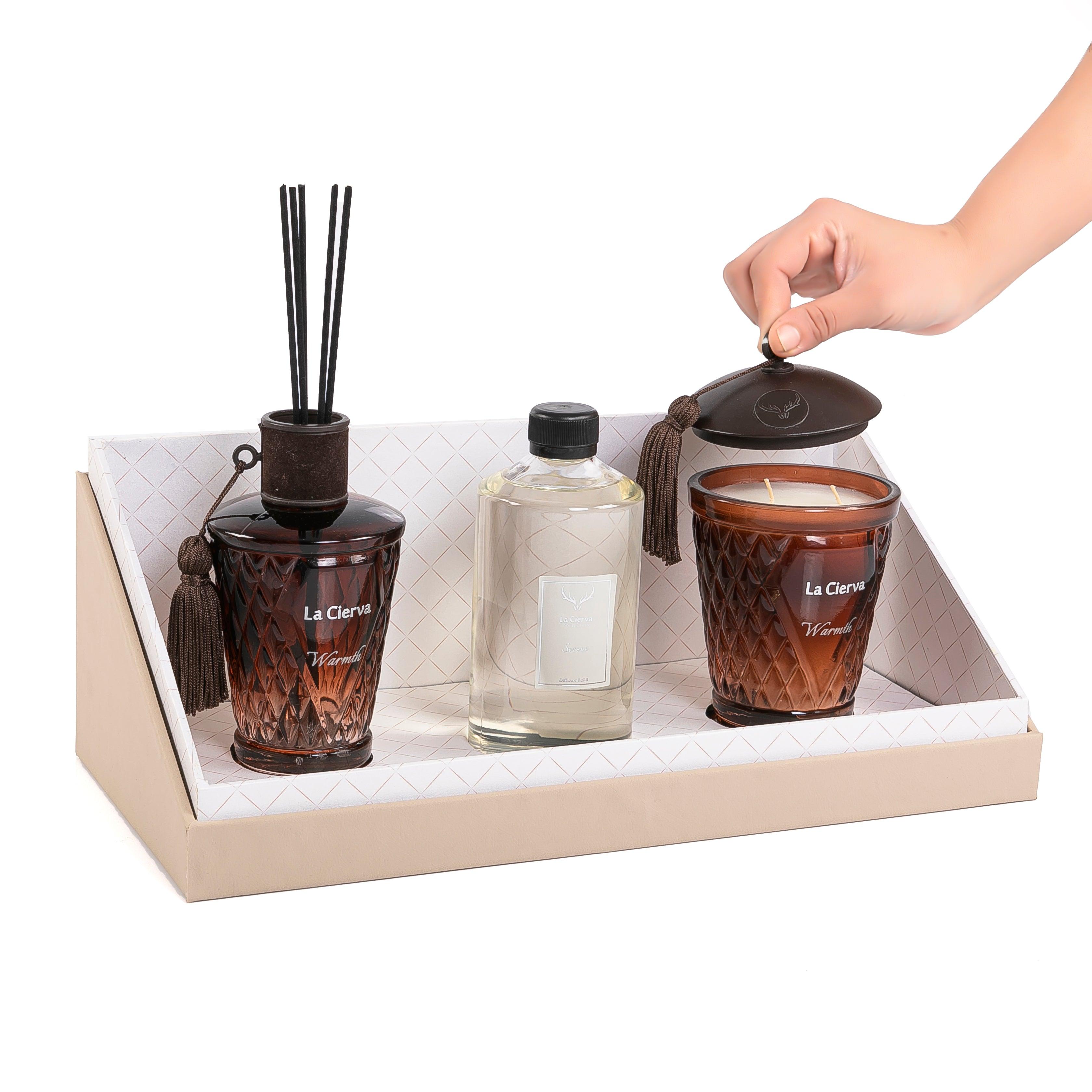 طقم لا سيرفا - Warmth  حجم صغير مع غطاء أكريليك