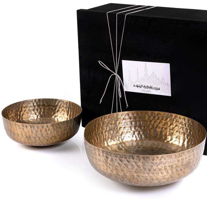 Set of 2 metal bowl with gift box - CASCADES