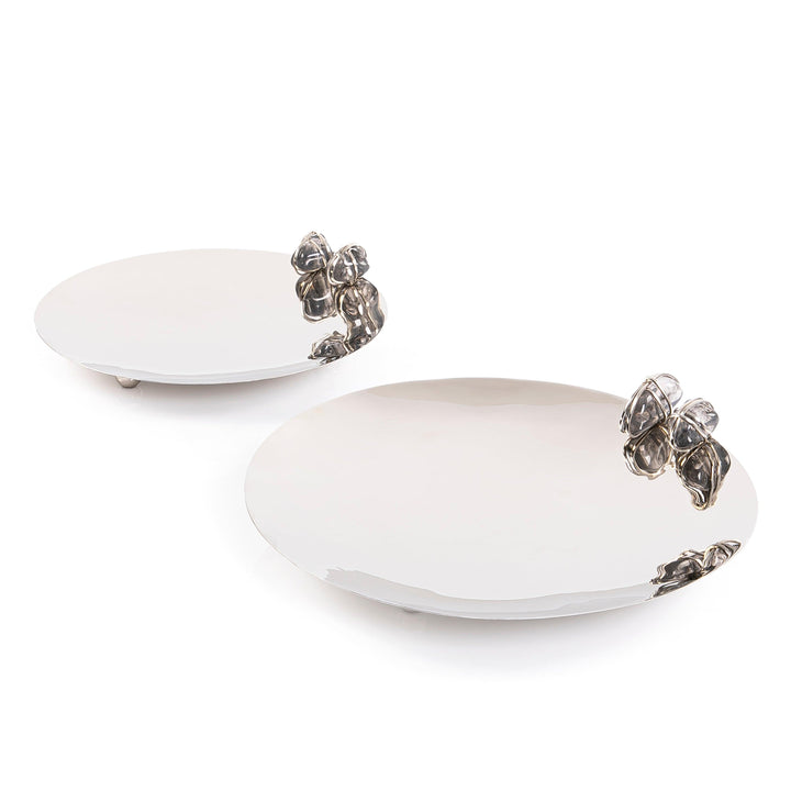 Set of 2 steel tray with stone and gift box - CASCADES