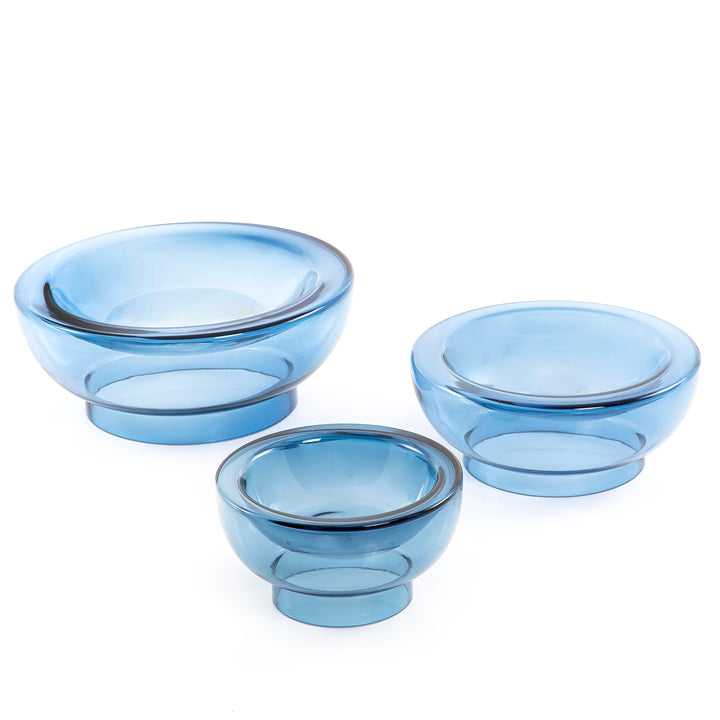 Sets of 3 glass bowls - CASCADES