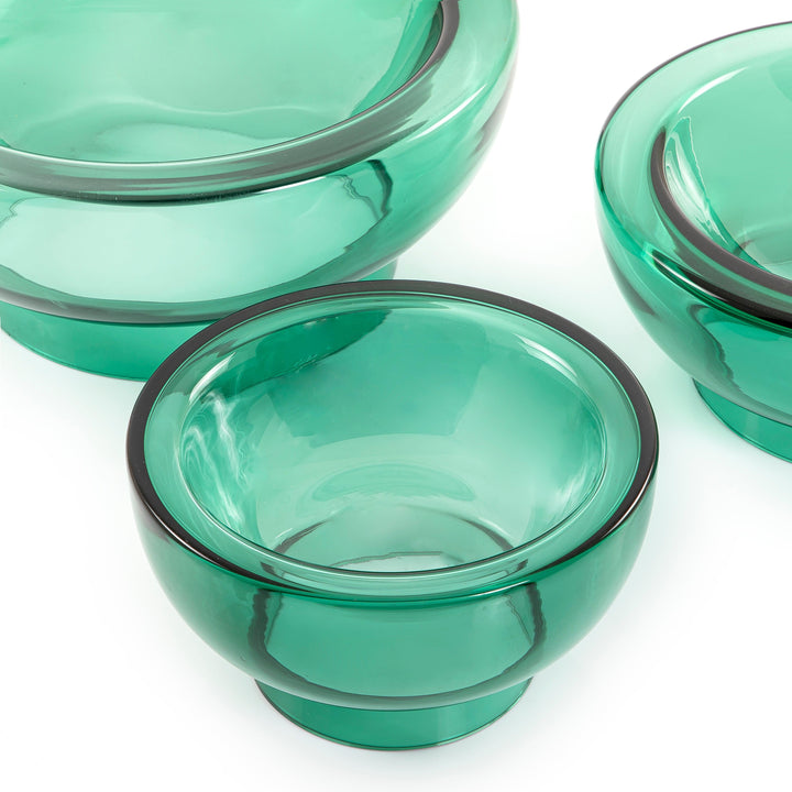 Sets of 3 glass bowls - CASCADES