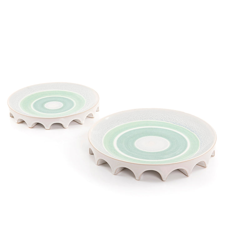 Set of 2 ceramic plate