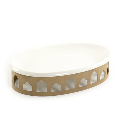 Ceramic plate with metal base - CASCADES