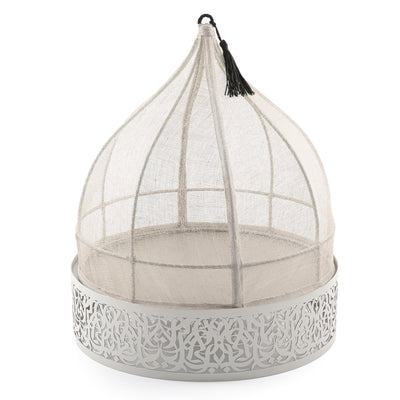 Linen cover with Arabian metal base - CASCADES