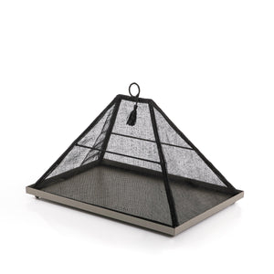 Foldable rattan cover with metal tray - CASCADES