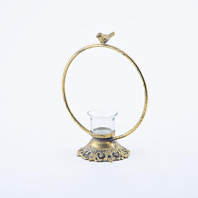 شمعدان  - دائري مع طائر (4884634501165)