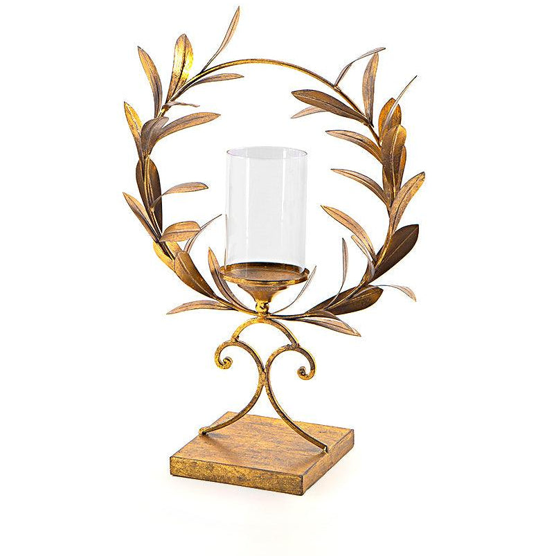 حامل شمع - دائري اوراق شجر (4926374117421)