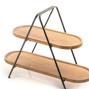 Metal and wood stand - CASCADES