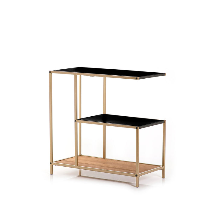 Metal and wood table stand