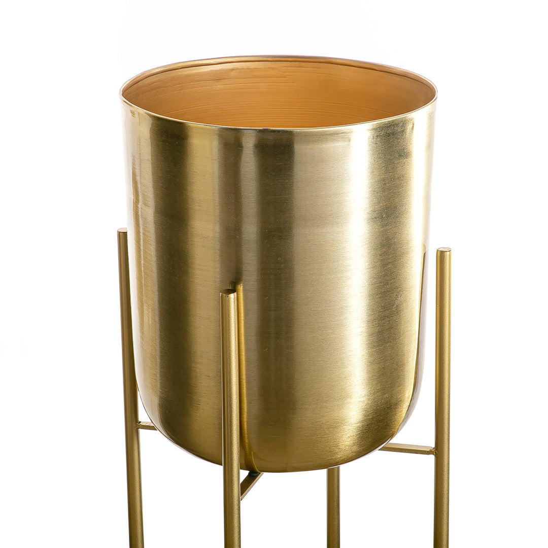 metal planter with stand (5938707136677)