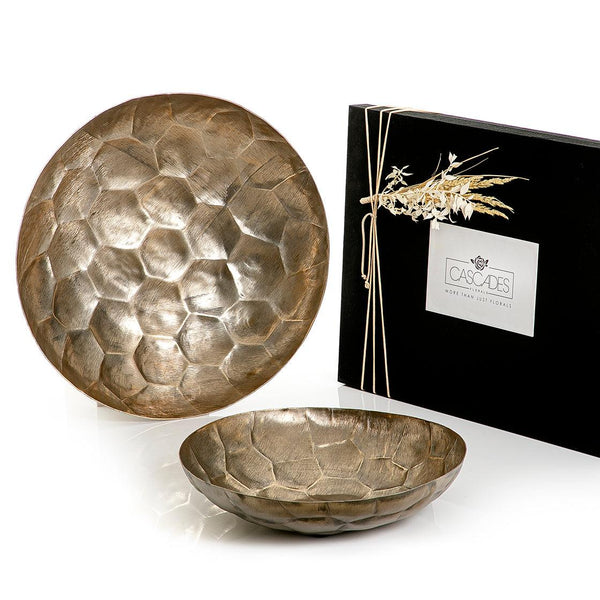 Set of 2 metal trays with gift box - CASCADES