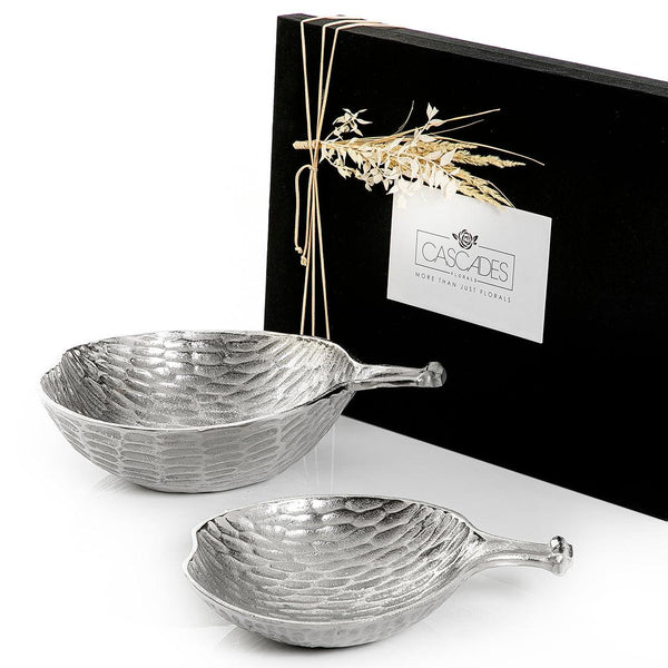 Set of 2 metal bowl with gift box - CASCADES