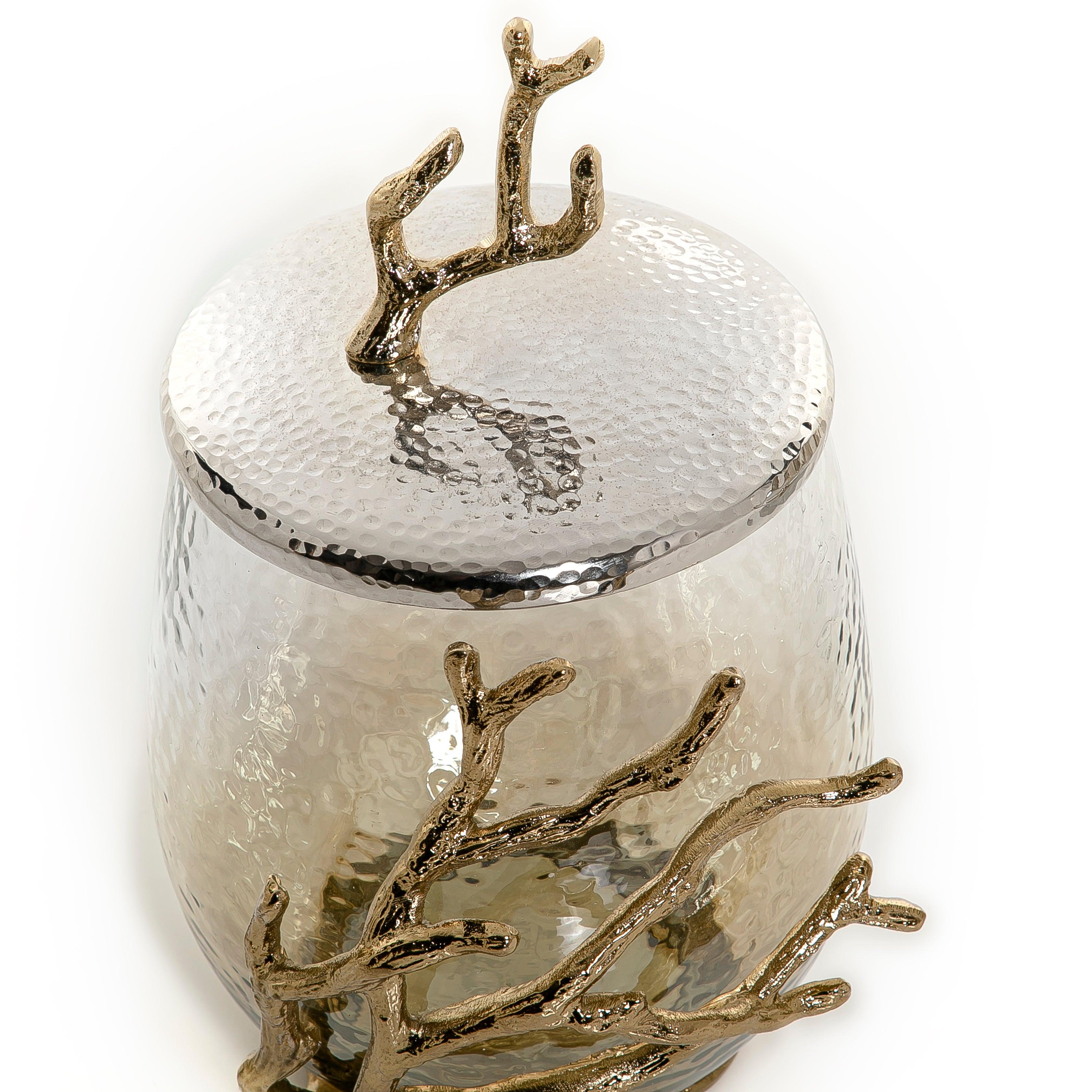 Glass jar with metal cover - CASCADES