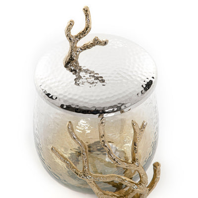 Glass jar with metal cover - CASCADES