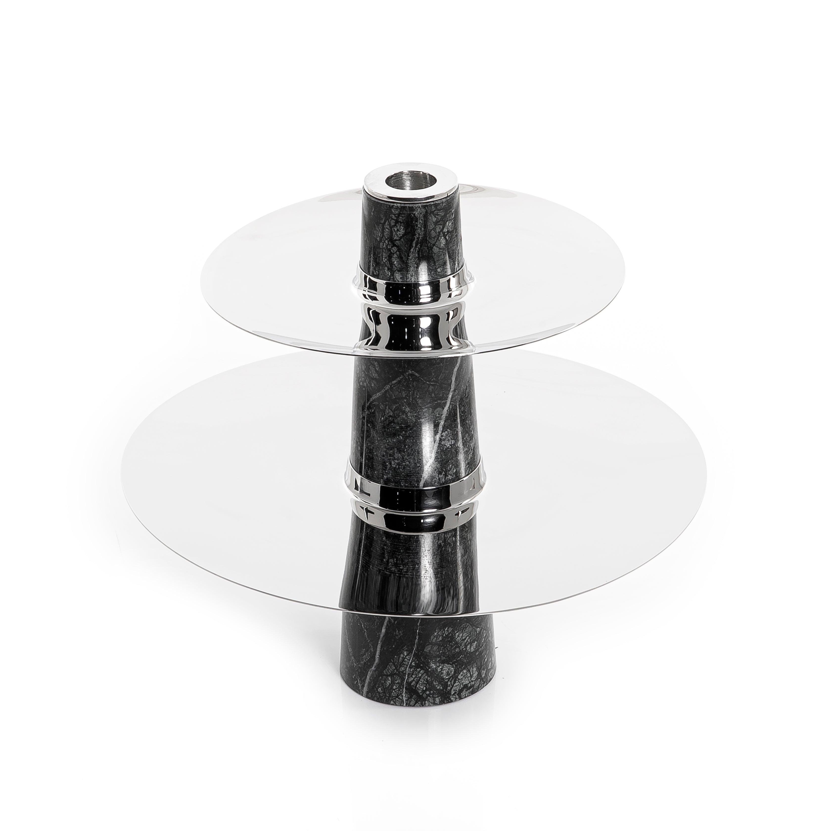 Marble and metal stand - CASCADES