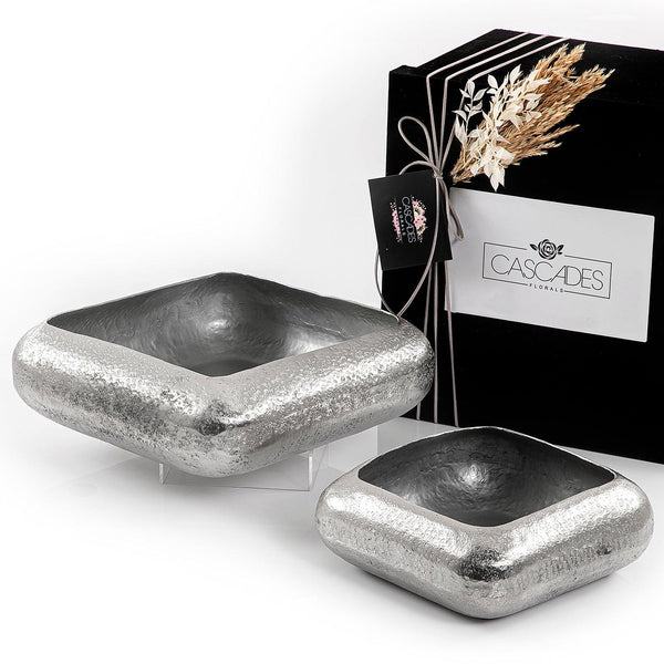 Set of 2 metal bowl with gift box - CASCADES