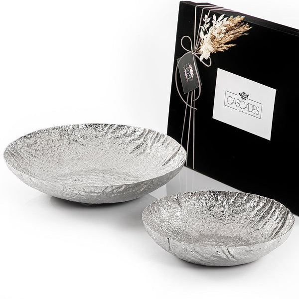 Set of 2 metal bowl with gift box - CASCADES