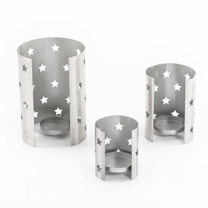 Set of 3 metal candle holder - CASCADES