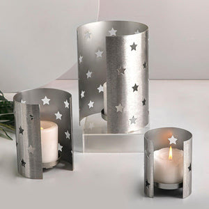 Set of 3 metal candle holder - CASCADES