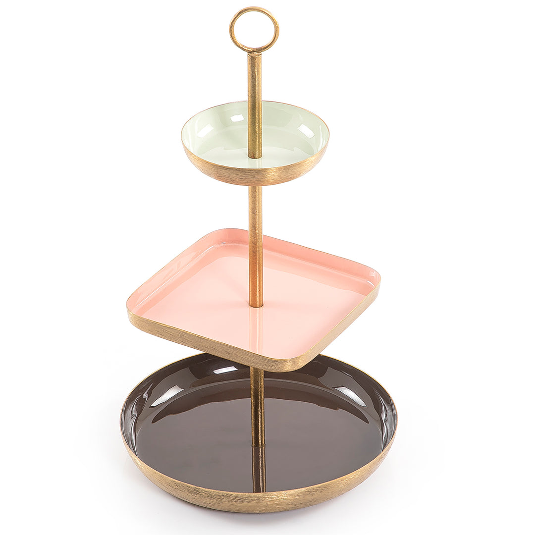 Metal stand with gift box