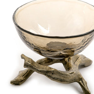 metal and glass bowl - CASCADES