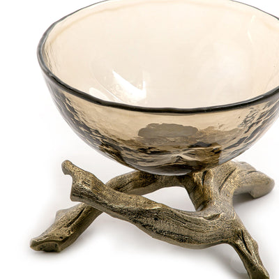 metal and glass bowl - CASCADES