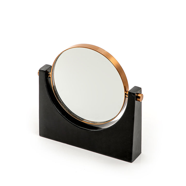 Mirror stand with marble base